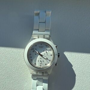 Swatch Silver and White